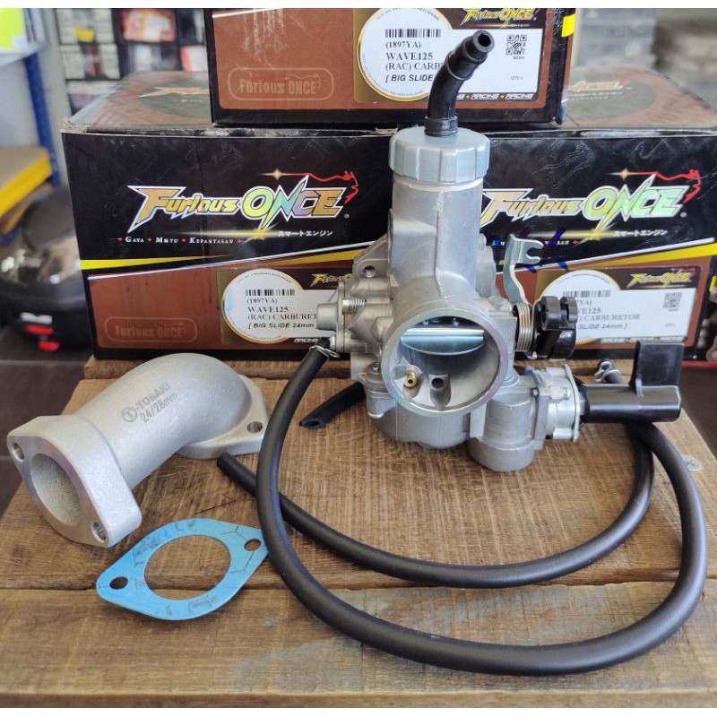 Carburetor Wave125 Slide Besar 22mm 24mm 28mm Shopee Malaysia