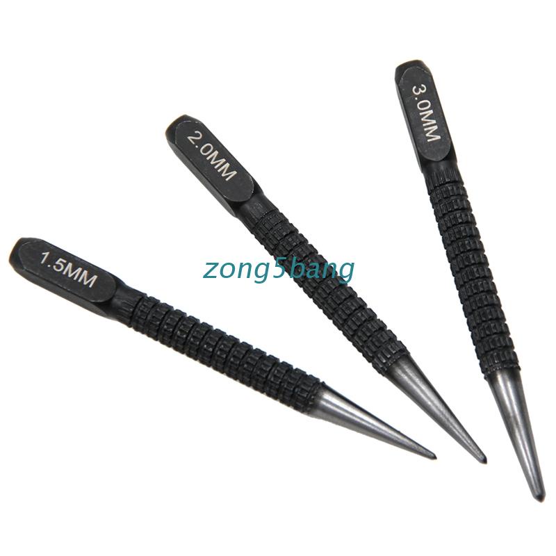 Zone 3 Pcs 1 Pc Centre Punch Set Nail Punch Positioning Punch Set