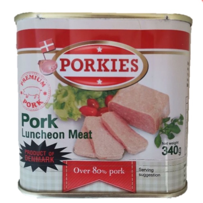 Porkies Pork Luncheon Meat 340G Over 80 Pork Denmark Product Shopee