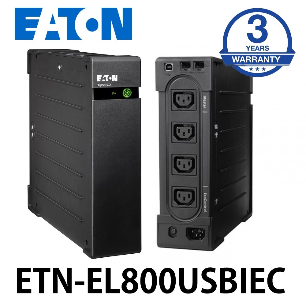 Eaton Ellipse ECO 800 USB Uninterruptible Power Supply Tower UPS