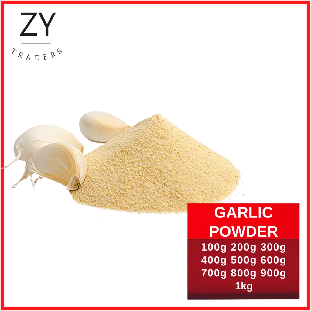 Garlic Powder Pure 100 Tepung Bawang Putih Halal Tulen 100g 200g 300g