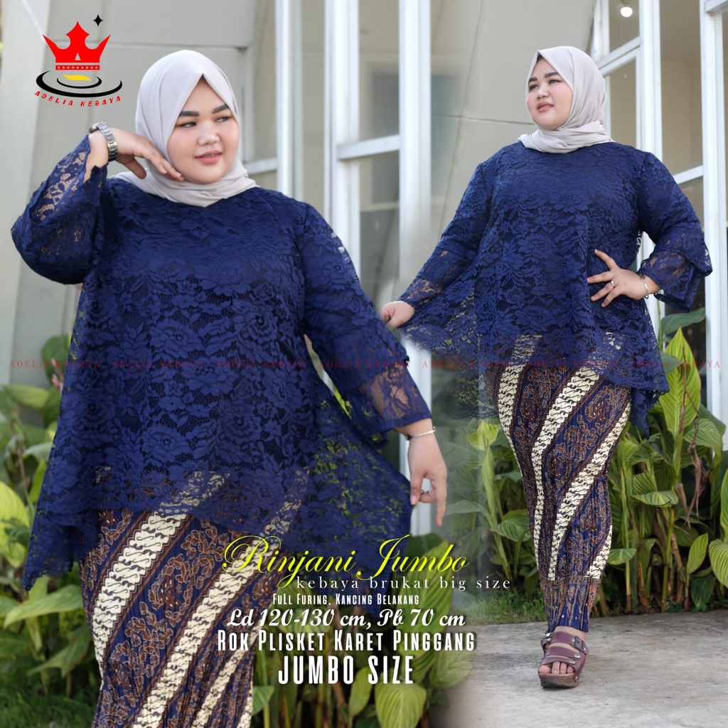 Brocade Kebaya Suits Modern Jumbo Rinjani Kebaya Sets Batik Pleated