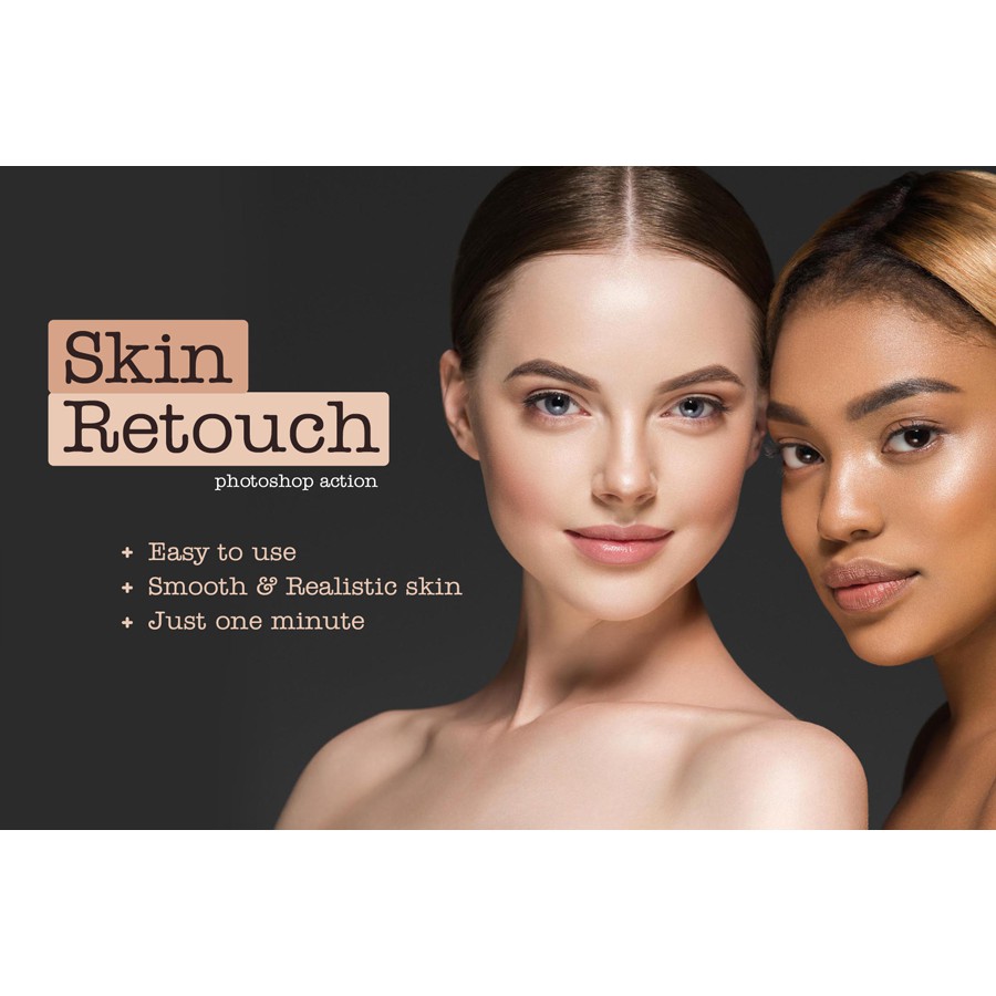 Complete Pack Realistic Skin Retouching Photoshop Action Shopee