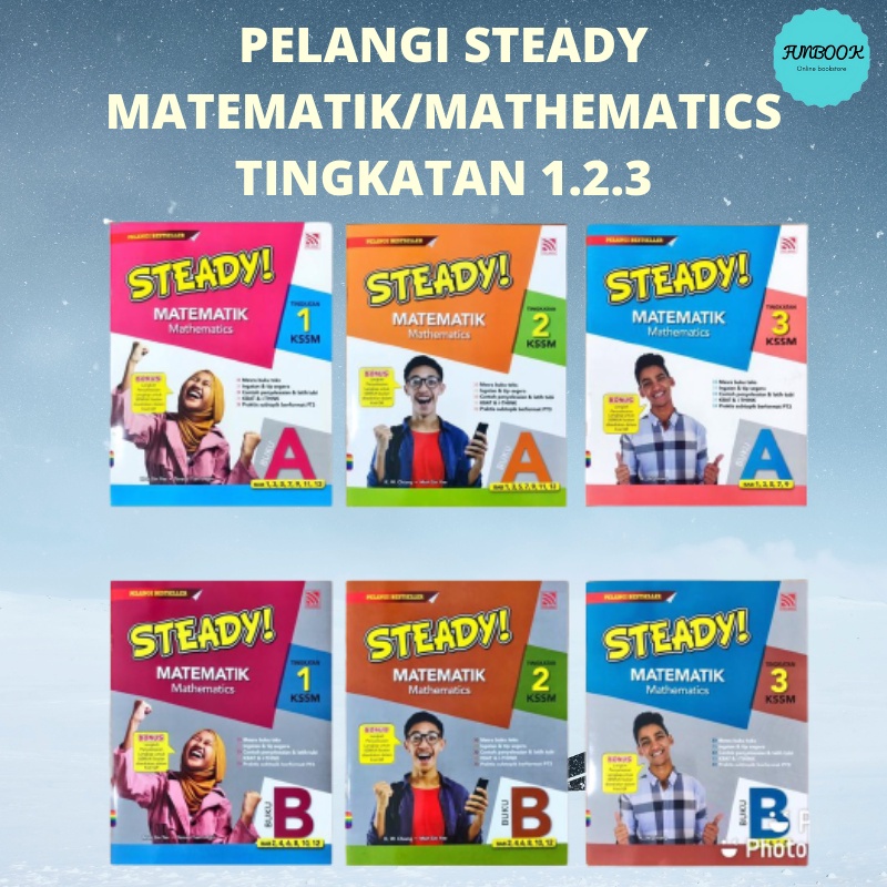 FUNBOOK Pelangi Steady Matematik Mathematics Tingkatan 1 2 3