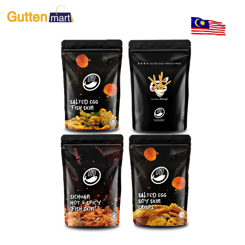 Halalmalaysia Oyu Salted Egg Fish Skin Soy Skin Crisps French