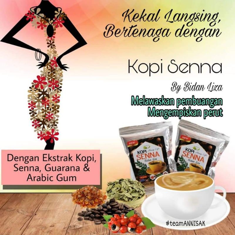 KOPI SENNA BIDAN LIZA Kempis Perut 5sachet Shopee Malaysia