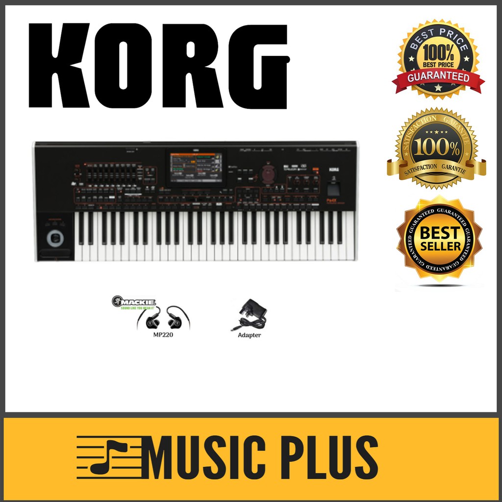 Korg Pa4X 61 61 Key Professional Arranger With Mackie MP 220 In Ear