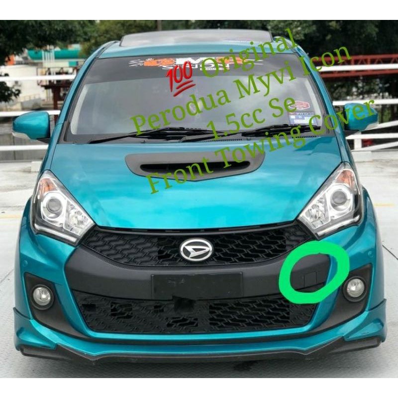 Original Perodua Myvi Icon 1 5cc Front Bumper Towing Cover Shopee