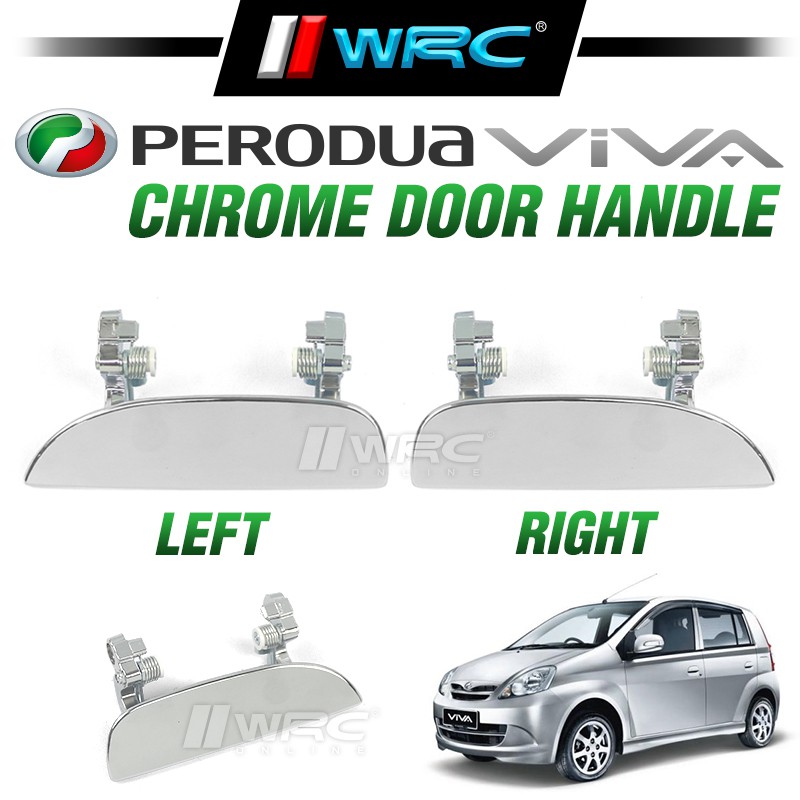 Perodua Viva Chrome Outer Door Handle Shopee Malaysia