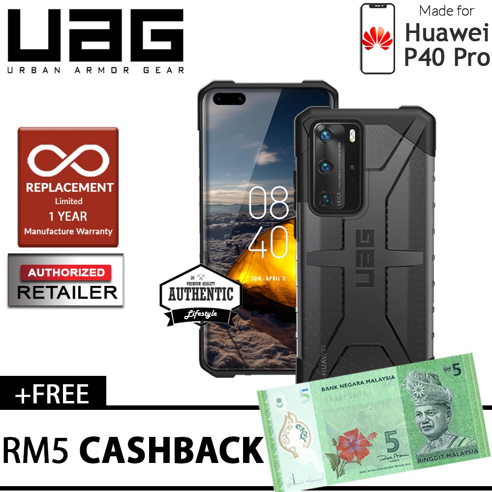 READY STOCK UAG Plasma For Huawei P40 Pro Ash Barcode