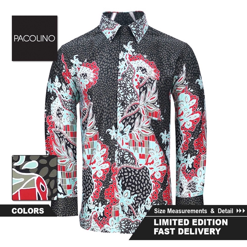 Pacolino Official Regular Cutting Long Sleeve Printed Batik