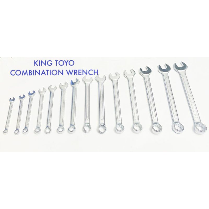 King Toyo Combination Spanner Wrench Sepana Unit Shopee Malaysia