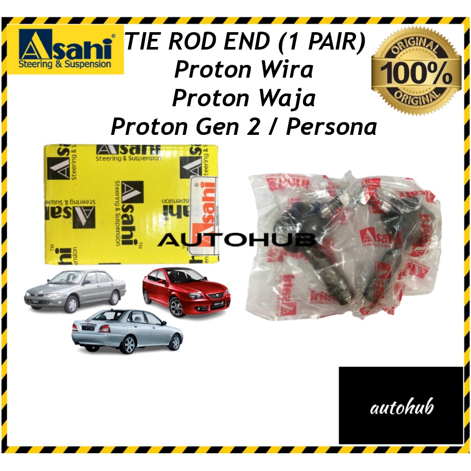 ASAHI Tie Rod End Proton Wira Waja Gen 2 Persona 1 Pair Shopee Malaysia