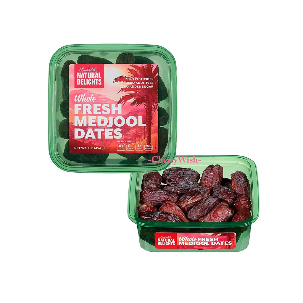 SHIP TODAY 454g 227g Fresh Medjool Kurma Dates Whole Organic