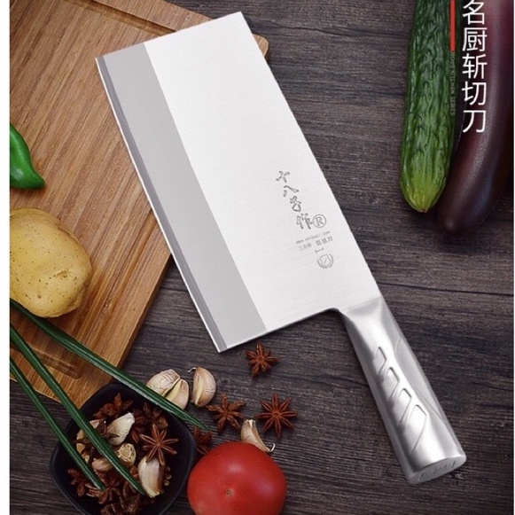 Shibazi Stainless Steel Chopping Knife Kitchen Cleaver Boning Chopper