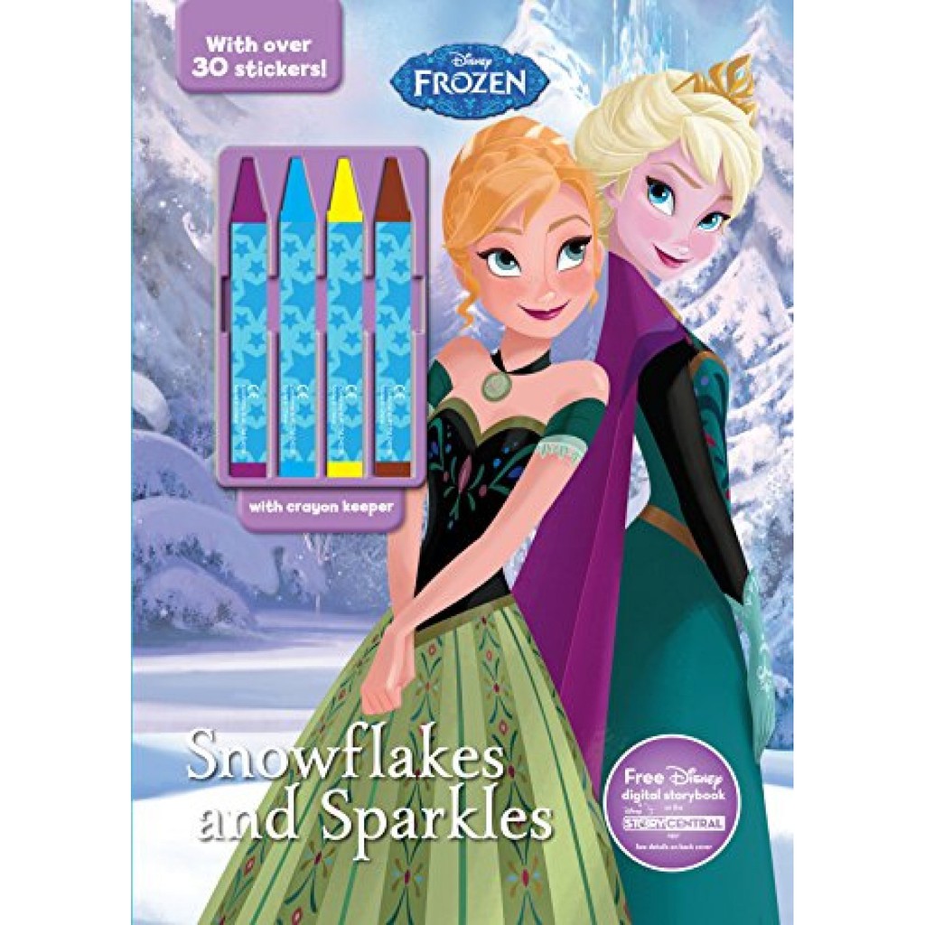 BBW Disney Frozen Snowflakes And Sparkles With Crayon Keeper ISBN