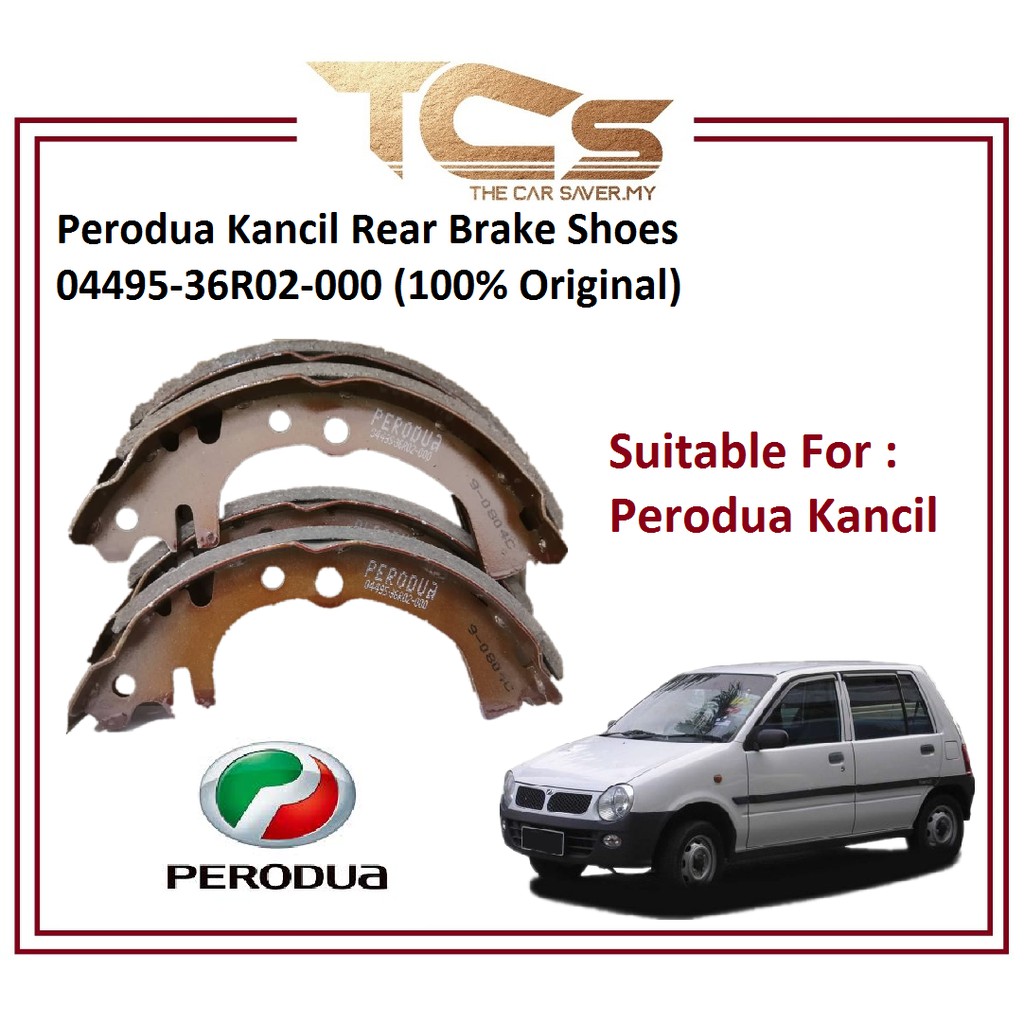 Perodua Kancil Rear Brake Shoes 04495 36R02 000 100 Original