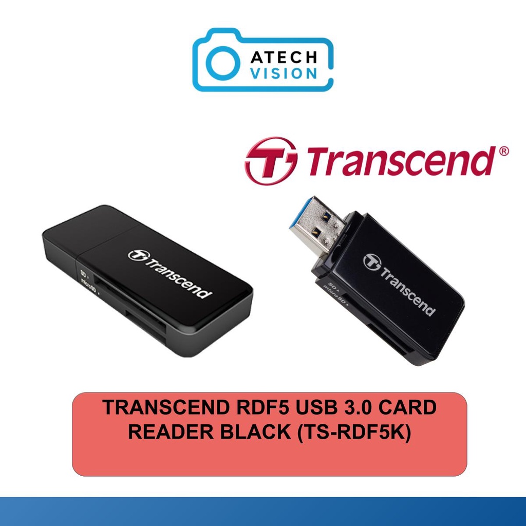 Transcend All In One Multi Card Reader USB 3 1 RDF5 TS RDF5K Shopee