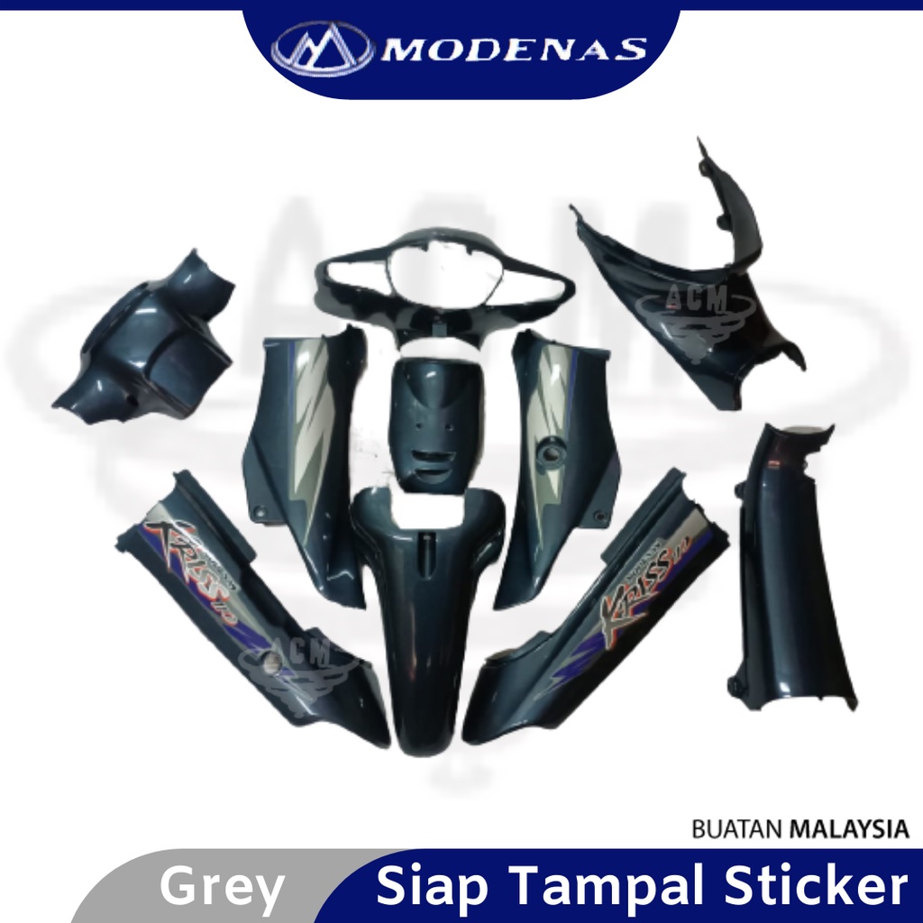 Modenas Kriss Kriss Fl Body Cover Set Siap Tampal Sticker