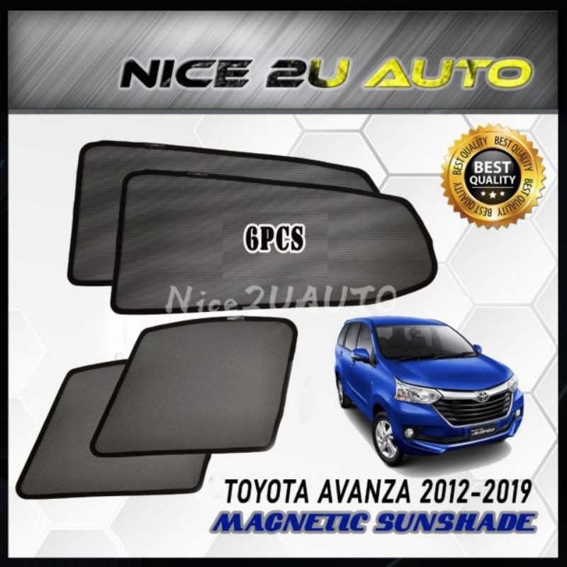 Toyota Avanza Carfit Magnetic Sunshade Pcs Readystock