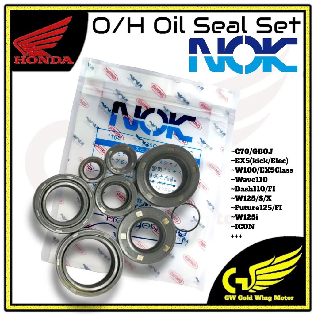 Nok Honda Overhaul O H Oil Seal Set C Gbo Ex Dream W Class W