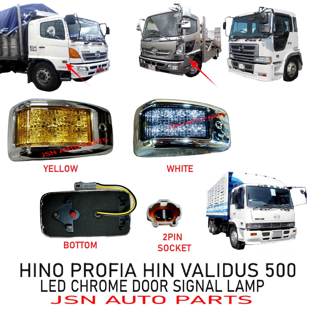 J S Led Chrome Door Signal Lamp Hino Profia Hino Validus Pc