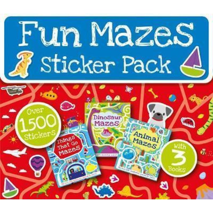 BBW Fun Mazes Sticker Pack Over 1500 Stickers With 3 Books ISBN 9781786708243 Shopee