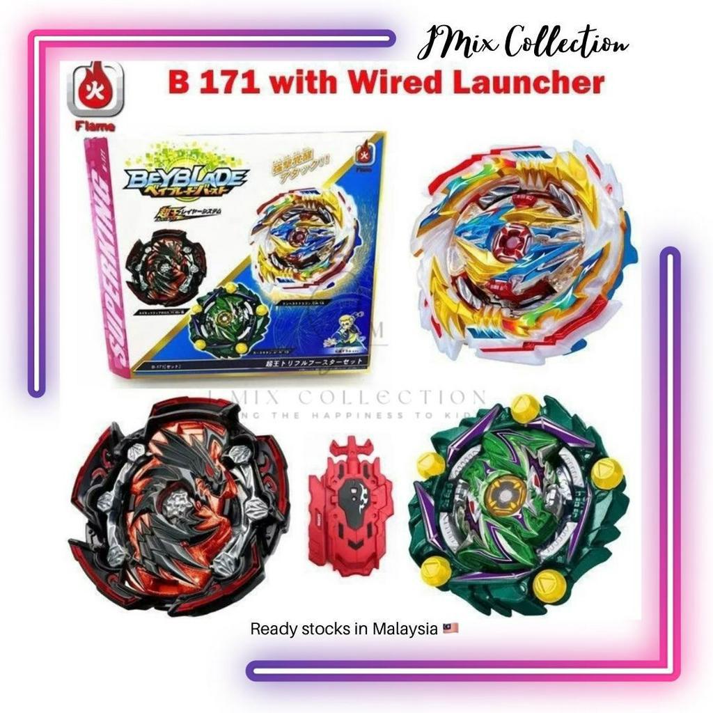 Ready StockAuntton B171 3 In 1 Beyblade Burst SuperKing Rise B 171