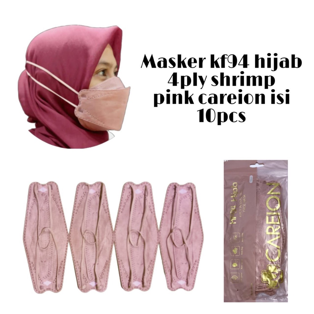 Kf Hijab Mask Headloop Mask Kf Headloop Careion D Ply Contents