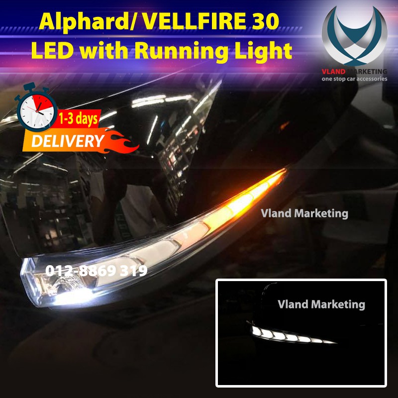 Toyota Alphard Vellfire Side Mirror Led With Running