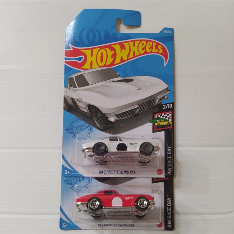 Hot Wheels 64 Corvette Sting Ray HW RACE DAY Shopee Malaysia