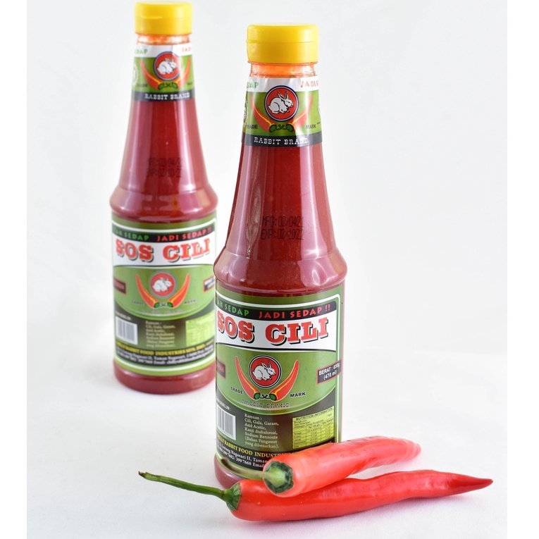 VEGETARIAN Chili Sauce Rabbit Brand Sos Cili Cap Arnab 360g 650g