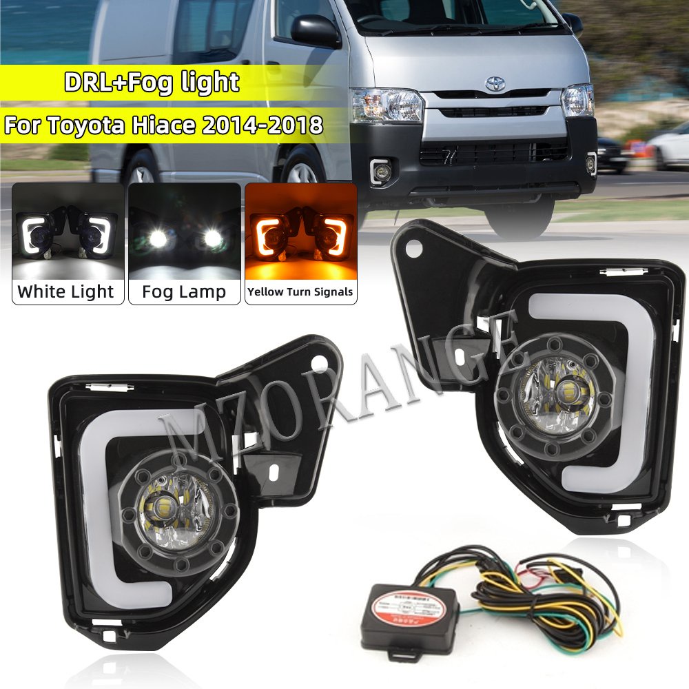 Toyota Hiace LED DRL Fog Lights For Toyota Hiace 2014 2018 Replacement