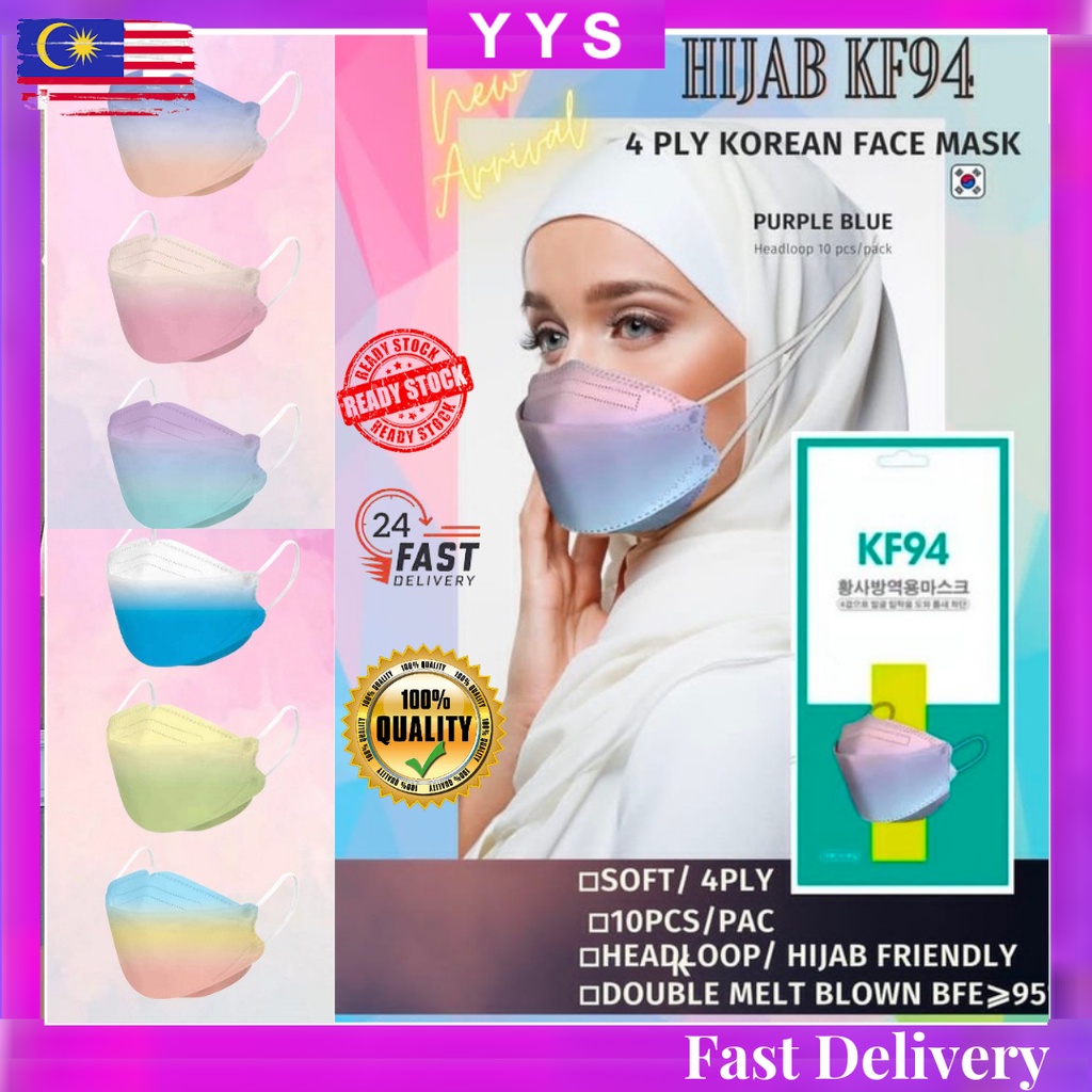 Yysnew Kf Muslim Headloop Mask Pcs Adult Ply Kf Headloop