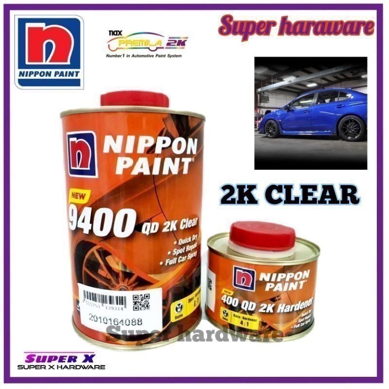 Nippon Paint Qd K Clear Coat With Hardener Shopee Malaysia