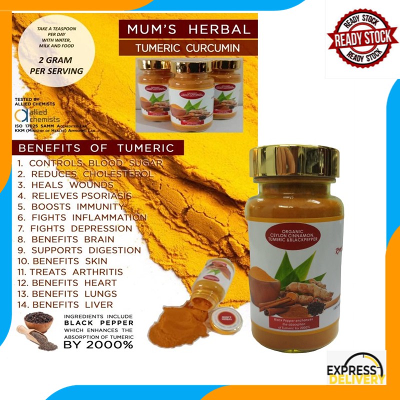 Made In Malaysia Organic Mum S Herbal Ceylon Cinnamon Turmeric