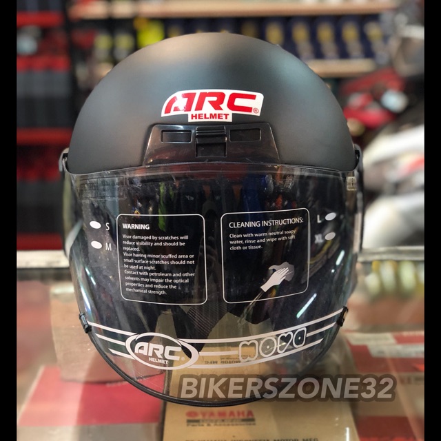 ARC Discovery Fibre Original Helmet Matt Black Shopee Malaysia