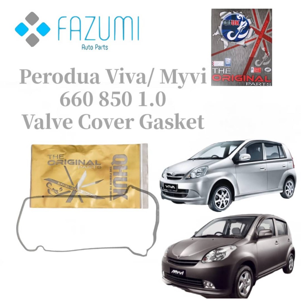 Perodua Viva Myvi 1 0 QHUK Silicone Valve Cover Gasket Shopee Malaysia