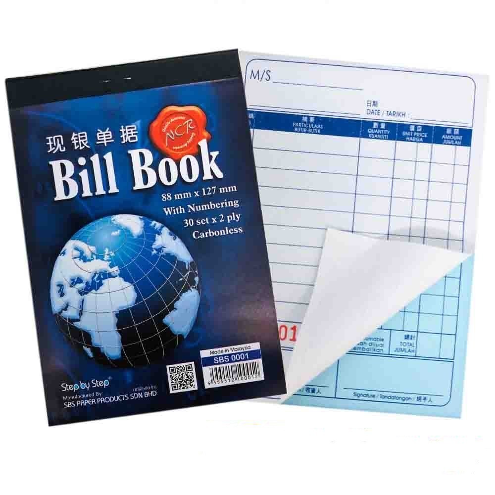 SBS NCR Bill Book Buku Bil Tunai 2ply 30set Shopee Malaysia