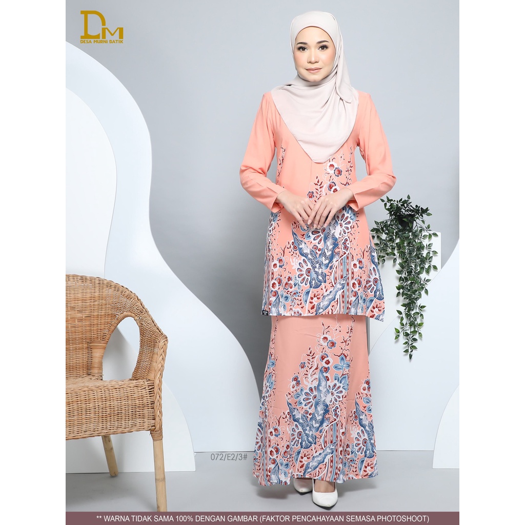 Kurung Batik Alana Desa Murni Batik Terengganu Como Crepe Original