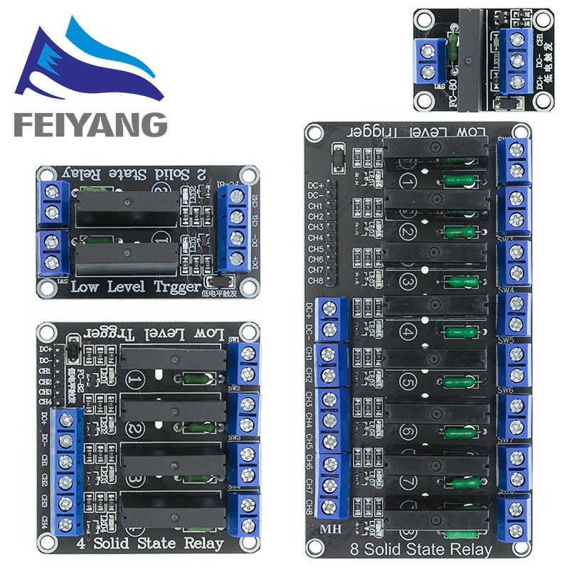 5V 1 2 4 8 Channel SSR G3MB 202P Solid State Relay Module 240V 2A