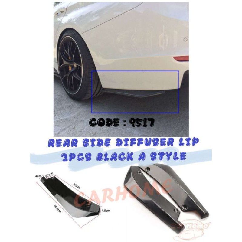 Diffuser Universal Front Side Rear Diffuser Difuser Bumper Lip Guard