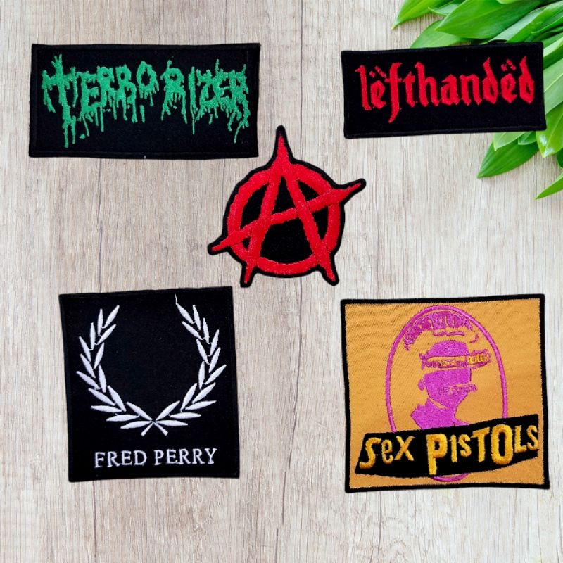 Patches F Perry Sex Pistols Anarchy Lefthanded Terrorizer Shopee