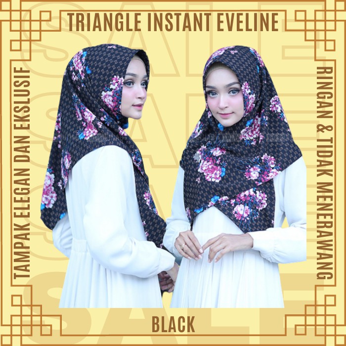 Triangle Triangle Instant Triangle Hijab Veil Hijab Krudung Instant