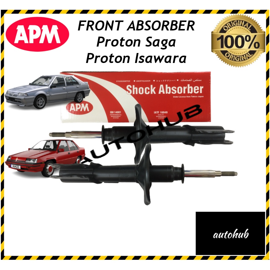 Apm Saga Absorber Iswara Absorber Front Set Right Left For Proton