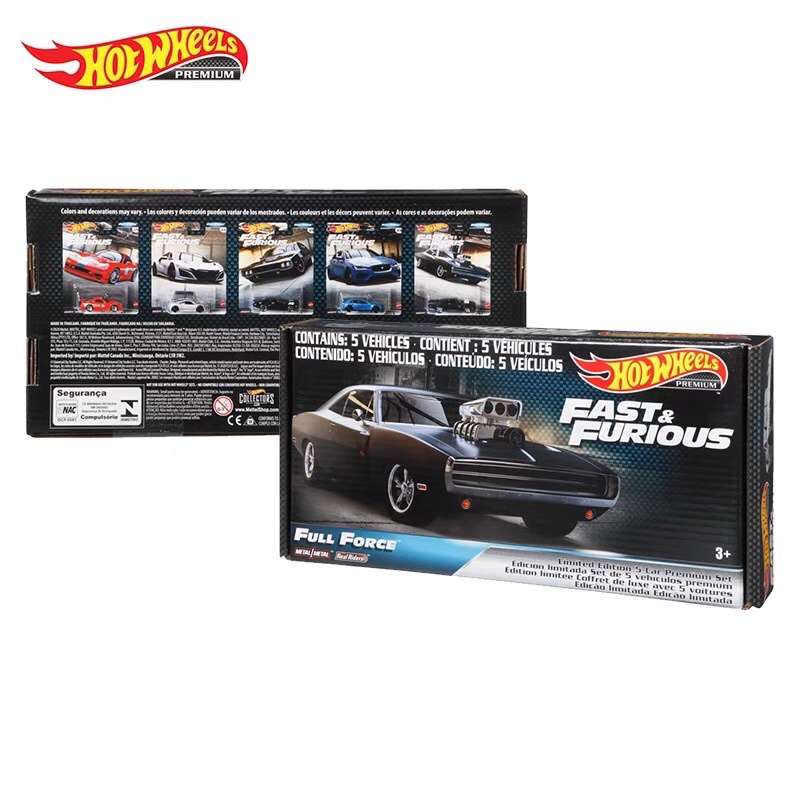 Hot Wheels Premium Fast Furious Full Force Box Set Shopee Malaysia