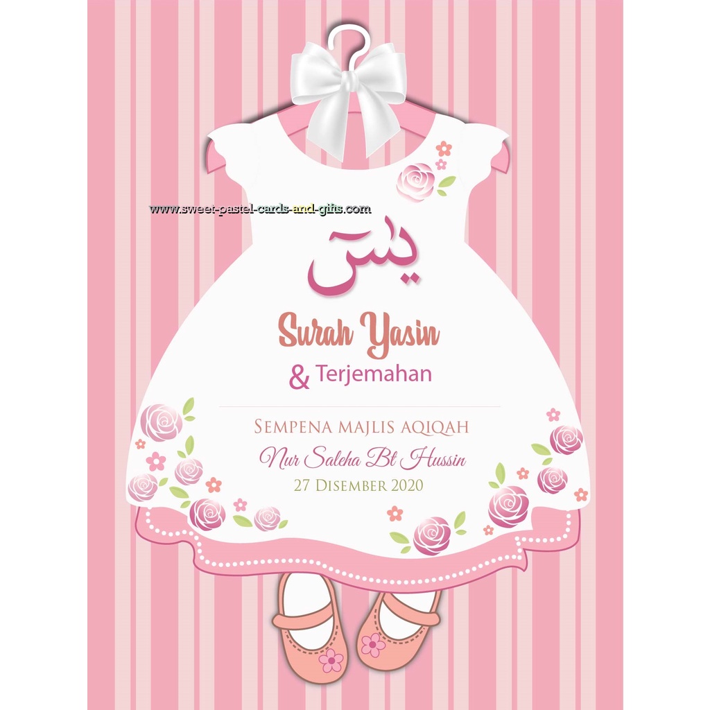 Pre Order Set Doorgift Aqiqah Girl Kotak Reben Buku Yasin Mathurat