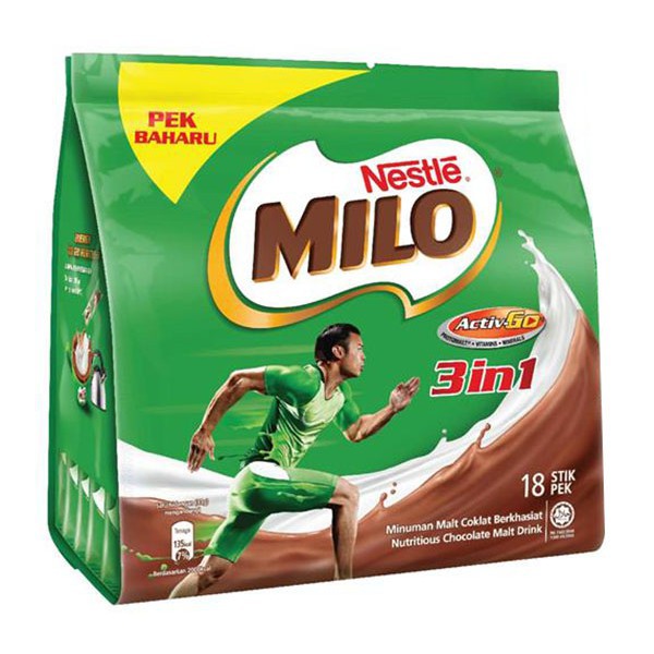 Nestle Milo Powder In Activ Go Chocolate Malt Drink Minuman Malt