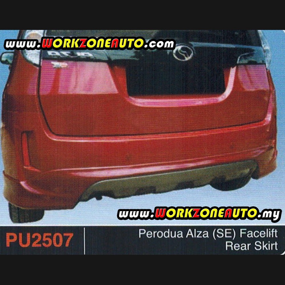 Pu Perodua Alza Facelift Pu Rear Skirt Se Shopee Malaysia