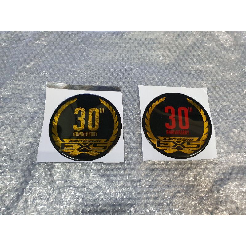 HONDA EX5 DREAM 30TH ANNIVERSARY EMBLEM LOGO STICKER TIMBUL Shopee